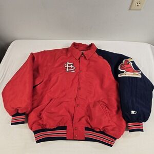 Vintage St Louis Cardinals Starter Jacket Diamond Collection Mens XL